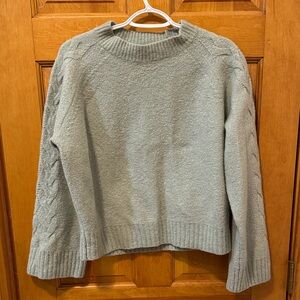 J. Crew Women's Cable Knit cashmere Sweater -light green